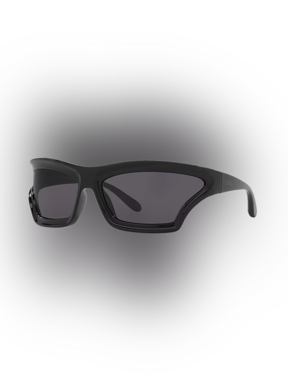 Loewe Black Irregular Frame Sunglasses